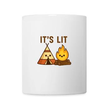 It’s Lit – Lagerfeuer mit Humor - Tasse - Weiß - Vorne