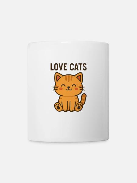 Love Cats! - Tasse - Weiß