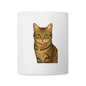 Stolze Tigerkatze - Tasse - Weiß - Vorne