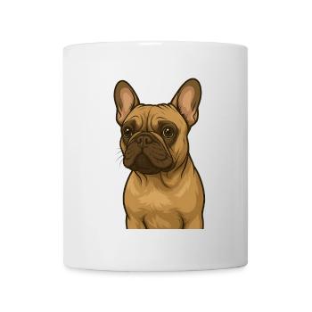 Frenchie in Love - Tasse - Weiß - Vorne