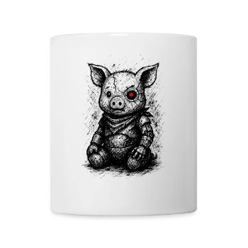 Cybernetic Piggy - Mug - white - Front