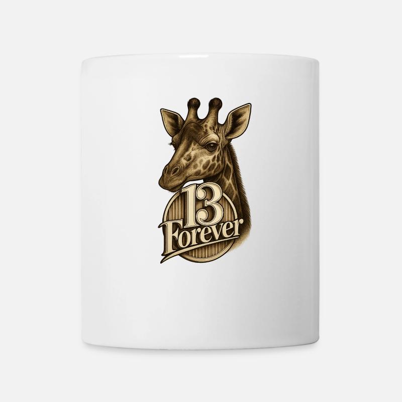 13Giraffe - Tasse - Weiß