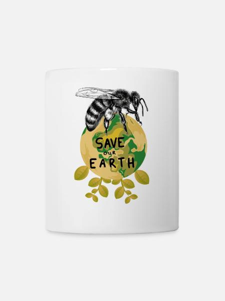 Le bourdonnement de la Terre - Mug blanc - blanc