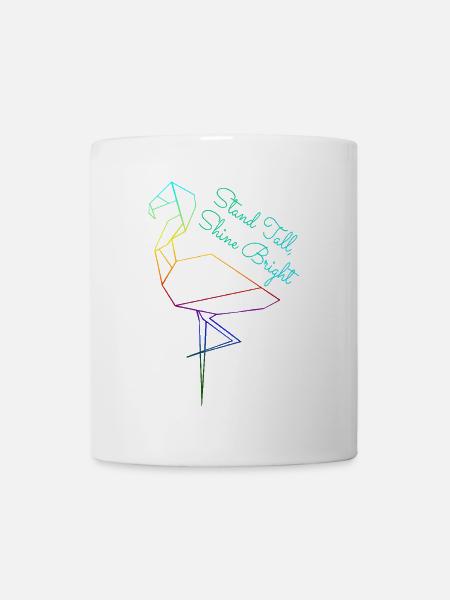 Tenez-vous droit, brillez de mille feux - Mug blanc - blanc