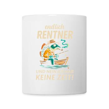 Lustiges Angeldesign für Rentner - Angel Opa 2025 - Tasse - Weiß - Vorne