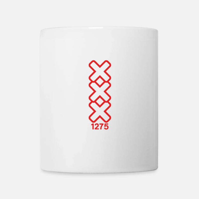 Amsterdam Red Est 1275 - Tasse - Weiß