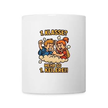 Brawl School Enrollment 1st Grade School Child Children - Mug - white - Front