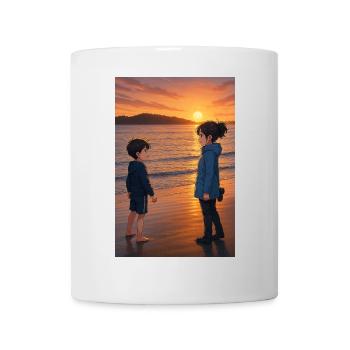 Sunset on the beach - Mug - white - Front