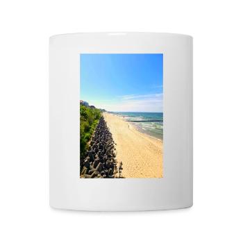Ustronie Morskie Panorama of the Beach and surroundings - Mug - white - Front