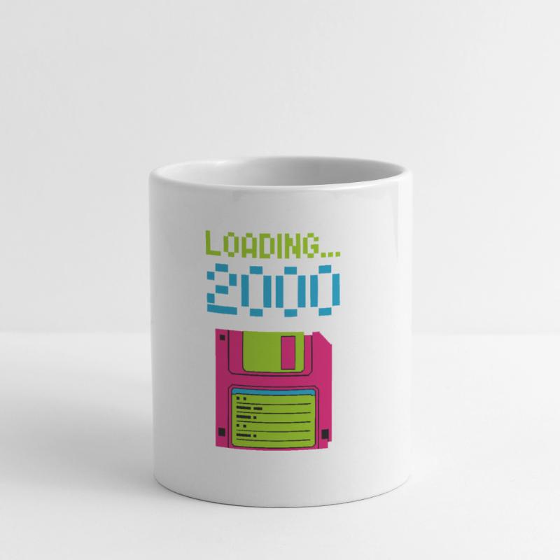 Loading 2000 Disketten-Design Retro Pixel Design Tasse