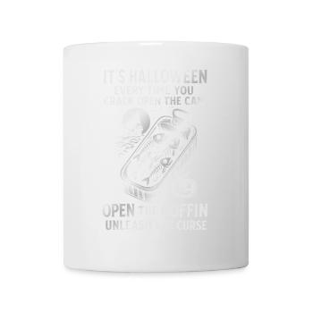 Canettes de poisson d’Halloween Spooky Design - Mug blanc - blanc - Devant