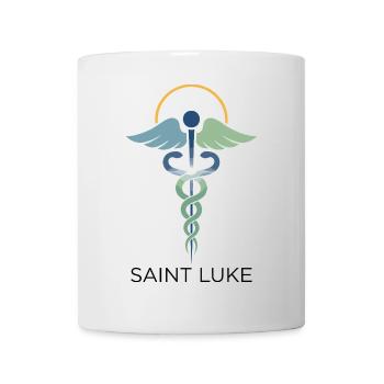 Saint Luke: Medizinische Hilfe - Tasse - Weiß - Vorne