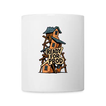 Logiciel château de carte prêt à être livré - Mug blanc - blanc - Devant