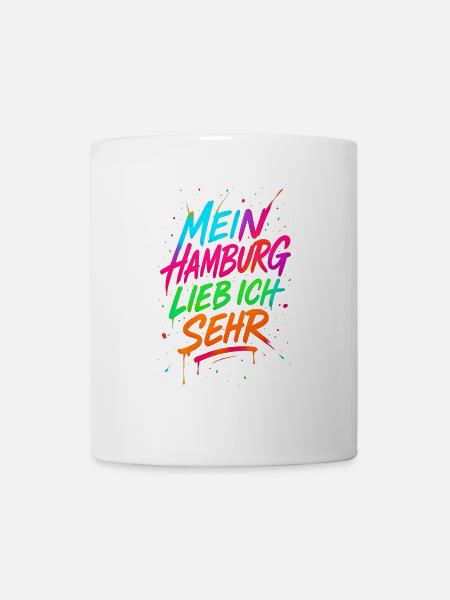 Mein Hamburg Lieb Ich Sehr - Tasse - Weiß