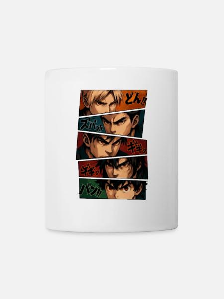 Intensive Anime-Silhouetten – Squad - Tasse - Weiß