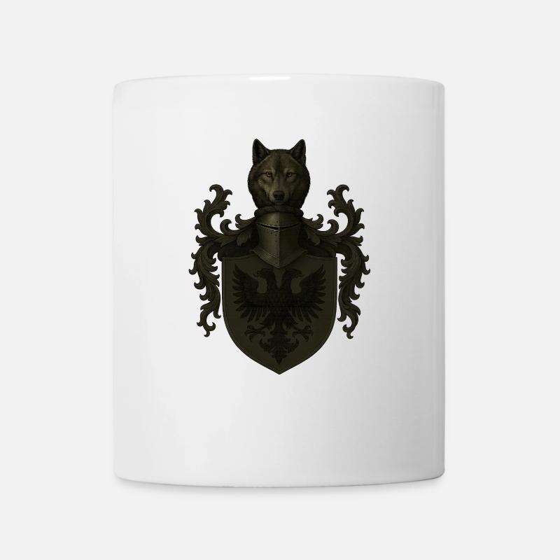 Jerrik Joris von Josten – Wolf & Doppeladler Crest - Tasse - Weiß