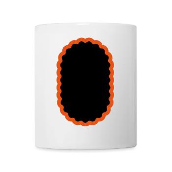 Patch vélo ovale, vélo patch vélo - Mug blanc - blanc - Devant