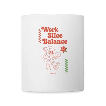 Œuvre Slice Balance par studio scusi - Mug blanc - blanc - Devant