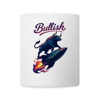 Stock Bull Bull Chart Profit Rocket Gift - Mug blanc - blanc - Devant