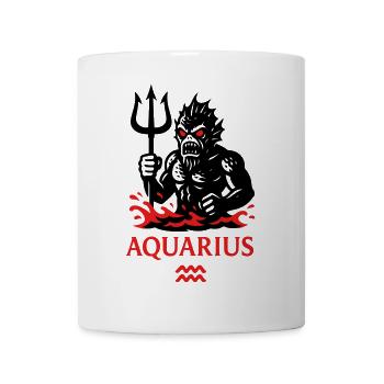 Sternzeichen Wassermann Monster - Tasse - Weiß - Vorne