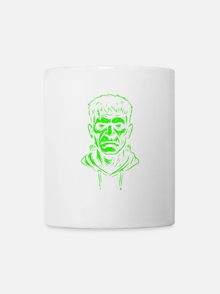 Neon Halloween Shirt | Classic Monster Design - Tasse - Weiß