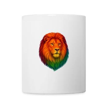 Regenbogenlöwe Porträt - Tasse - Weiß - Vorne