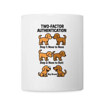 Chiens d’authentification à deux facteurs - Mug blanc - blanc - Devant