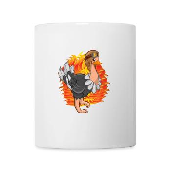 Strauss Road Runner Vogel Strauss Strauß lustig - Tasse - Weiß - Vorne
