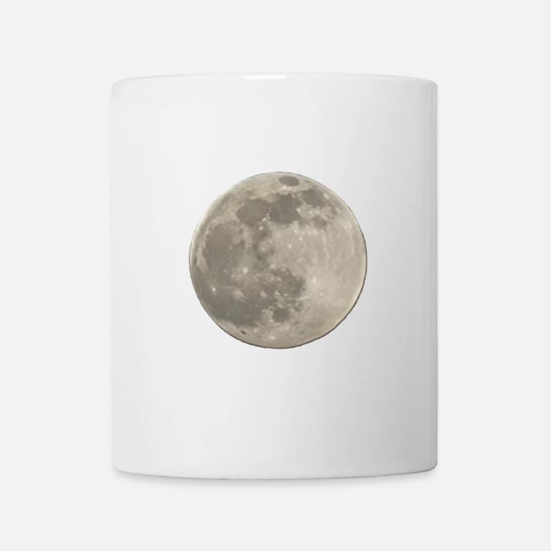 Vollmond Silhouette - Tasse - Weiß