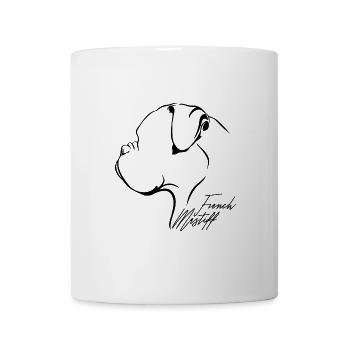 FRANÇAIS MASTIFF Profil Chiens Wilsigns - Mug blanc - blanc - Devant