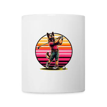 Funny Malinois Dog Golf Game Cool Design - Mug - white - Front