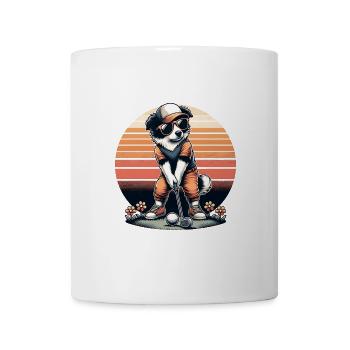 Design de golf Funny Border Collie pour les golfeurs - Mug blanc - blanc - Devant