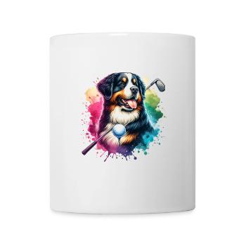 Conception de golf de bouvier bernois drôle pour cool - Mug blanc - blanc - Devant