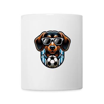 Dackel Fußballspieler Wiener Fan Hundebesitzer - Tasse - Weiß - Vorne