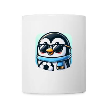 Niedlicher Pinguin Vogel Fußball Spieler Fan - Tasse - Weiß - Vorne
