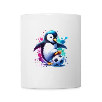 Pingouin, oiseau, football, joueur, ballon, champion, Fan - Mug blanc - blanc - Devant