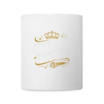 Schlager Queen with Crown and Microphone - Mug - white - Front