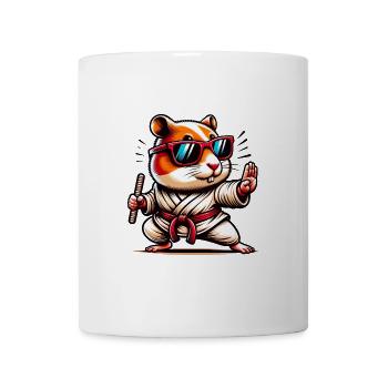 Cool Hamster Martial Arts Master - Mug - white - Front