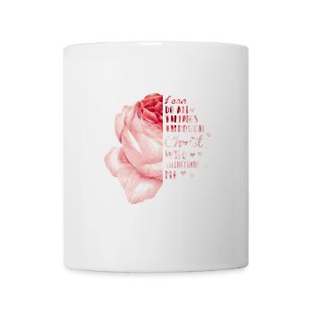 Strength through Christ Philippians 4:13 - Mug - white - Front