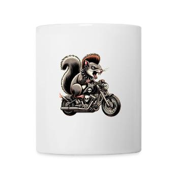 Moto Concombre Aventure Liberté - Mug blanc - blanc - Devant