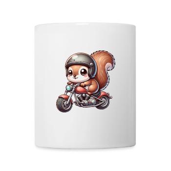 Motorrad Gurken Abenteuer Freiheit - Tasse - Weiß - Vorne
