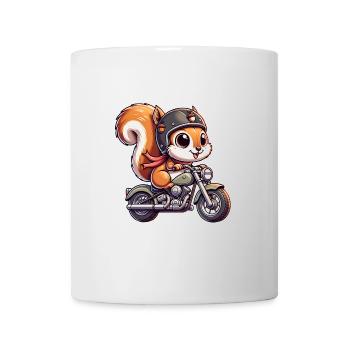 Motorrad Gurken Abenteuer Freiheit - Tasse - Weiß - Vorne