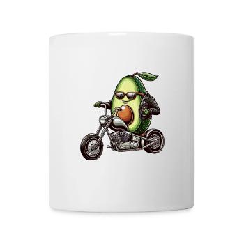 Motorrad Gurken Abenteuer Freiheit - Tasse - Weiß - Vorne