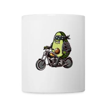 Moto Concombre Aventure Liberté - Mug blanc - blanc - Devant