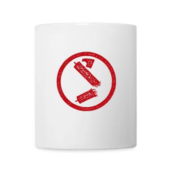 Rayon de symbole Antifa détruit - Mug blanc - blanc - Devant