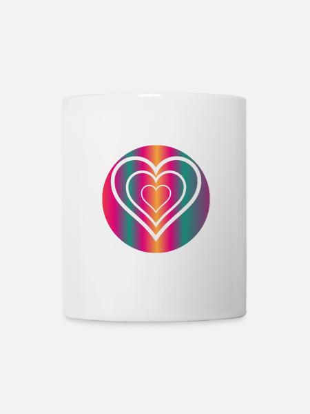 COEUR. HAPPY BIRTHDAY - Mug blanc - blanc