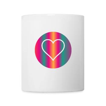 HERZ. VIELEN DANK. GELIEBTE. MEISTER. DANKE HERRIN. - Tasse - Weiß - Vorne