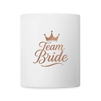 Team Bride Krone Rose Gold - Tasse - Weiß - Vorne