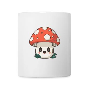 Champignon mignon - Mug blanc - blanc - Devant