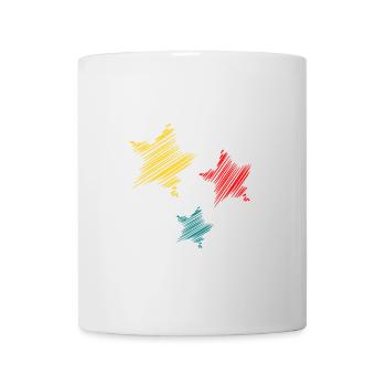 STAR. STAR. STERNE. PARTY. JAHRESTAG. WEIHNACHTEN - Tasse - Weiß - Vorne